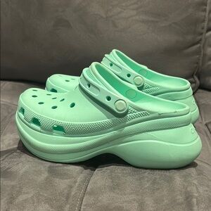 Crocs Classic Bae Platform Clog Mint  Green Size 8